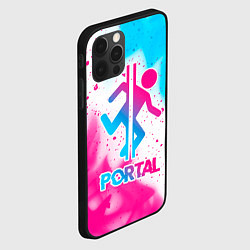 Чехол для iPhone 12 Pro Max Portal neon gradient style, цвет: 3D-черный — фото 2