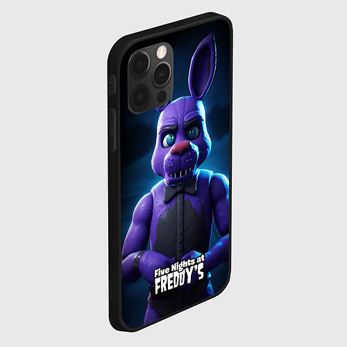 Чехол iPhone 12 Pro Max Five Nights at Freddys Bonnie / 3D-Черный – фото 2