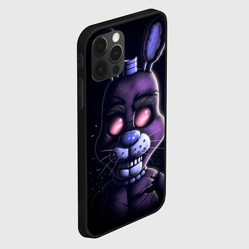 Чехол iPhone 12 Pro Max Five Nights at Freddys Bonnie / 3D-Черный – фото 2