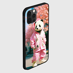 Чехол для iPhone 12 Pro Max Милая панда в пуховике, цвет: 3D-черный — фото 2