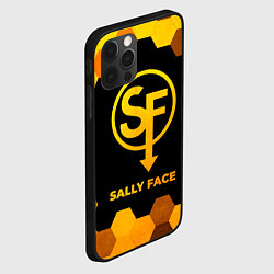Чехол для iPhone 12 Pro Max Sally Face - gold gradient, цвет: 3D-черный — фото 2
