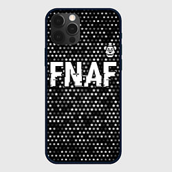 Чехол iPhone 12 Pro Max FNAF glitch на темном фоне: символ сверху