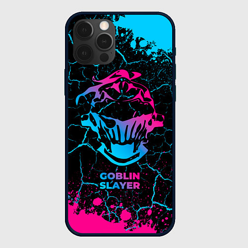 Чехол iPhone 12 Pro Max Goblin Slayer - neon gradient / 3D-Черный – фото 1