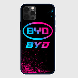 Чехол iPhone 12 Pro Max BYD - neon gradient