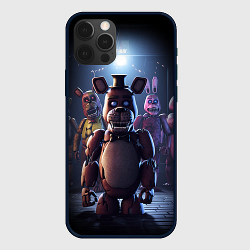 Чехол iPhone 12 Pro Max Five Nights at Freddy / 3D-Черный – фото 1