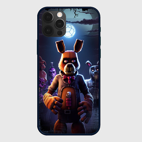 Чехол iPhone 12 Pro Max Five Nights at Freddy / 3D-Черный – фото 1