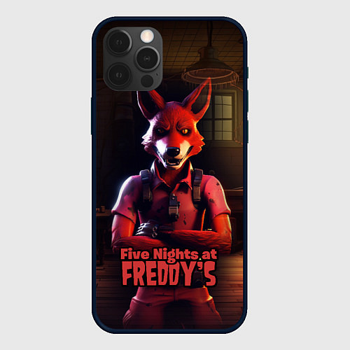 Чехол iPhone 12 Pro Max Five Nights at Freddys Mangle / 3D-Черный – фото 1