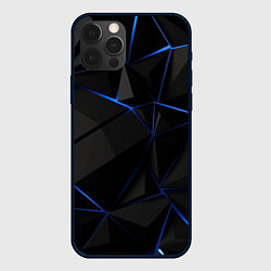 Чехол iPhone 12 Pro Max Black blue style