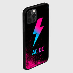 Чехол для iPhone 12 Pro Max AC DC - neon gradient, цвет: 3D-черный — фото 2