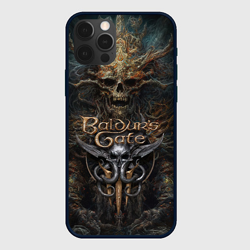 Чехол iPhone 12 Pro Max Baldurs Gate 3 / 3D-Черный – фото 1