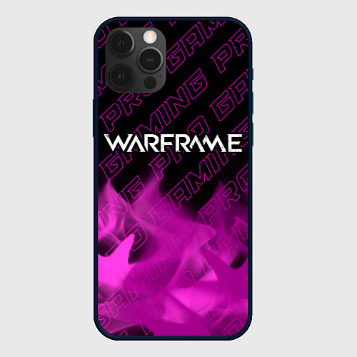 Чехол iPhone 12 Pro Max Warframe pro gaming: символ сверху / 3D-Черный – фото 1