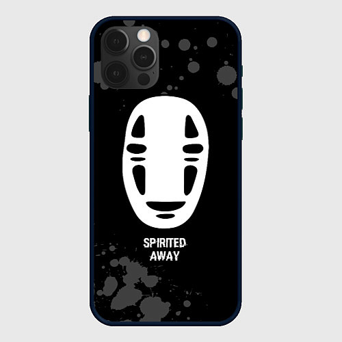 Чехол iPhone 12 Pro Max Spirited Away glitch на темном фоне / 3D-Черный – фото 1