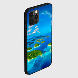 Чехол для iPhone 12 Pro Max Другой волшебный мир за ледяной стеной, цвет: 3D-черный — фото 2