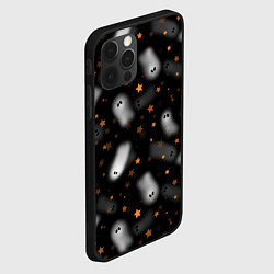 Чехол для iPhone 12 Pro Max Милые привидения - паттерн, цвет: 3D-черный — фото 2