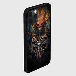 Чехол для iPhone 12 Pro Max Baldurs Gate 3 demon, цвет: 3D-черный — фото 2