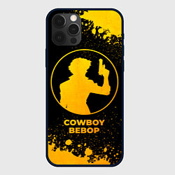 Чехол iPhone 12 Pro Max Cowboy Bebop - gold gradient