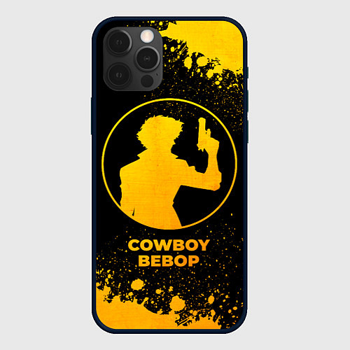 Чехол iPhone 12 Pro Max Cowboy Bebop - gold gradient / 3D-Черный – фото 1