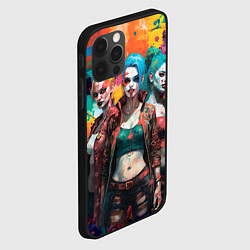 Чехол для iPhone 12 Pro Max Три девушки на Хэллоуин, цвет: 3D-черный — фото 2