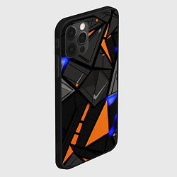 Чехол для iPhone 12 Pro Max Orange black style, цвет: 3D-черный — фото 2