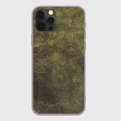 Чехол iPhone 12 Pro Max Текстура - Dirty green / 3D-Серый – фото 1