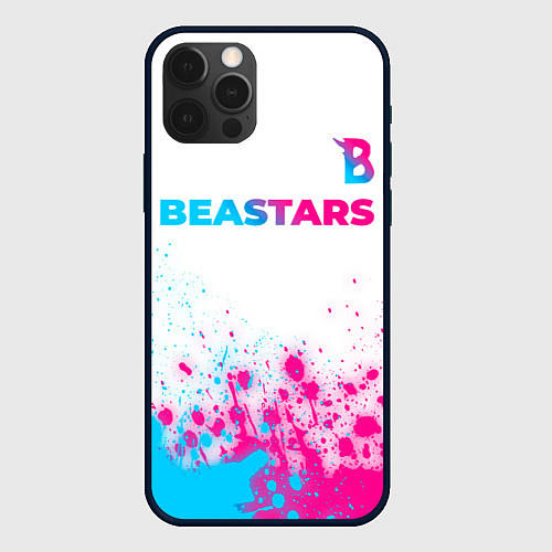 Чехол iPhone 12 Pro Max Beastars neon gradient style: символ сверху / 3D-Черный – фото 1