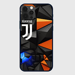 Чехол для iPhone 12 Pro Max Juventus orange black style, цвет: 3D-черный