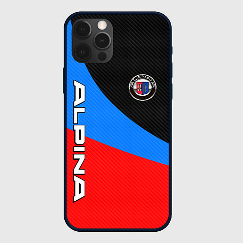 Чехол iPhone 12 Pro Max Alpina - classic colors / 3D-Черный – фото 1