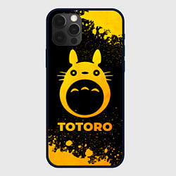 Чехол iPhone 12 Pro Max Totoro - gold gradient