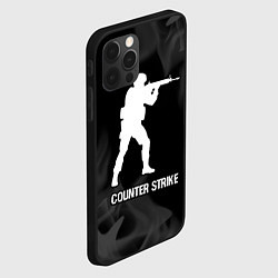 Чехол для iPhone 12 Pro Max Counter Strike glitch на темном фоне, цвет: 3D-черный — фото 2