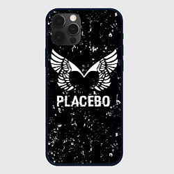 Чехол iPhone 12 Pro Max Placebo glitch на темном фоне