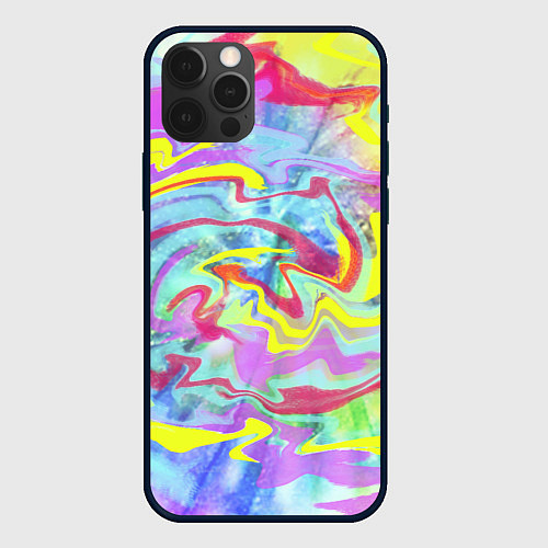 Чехол iPhone 12 Pro Max Flash of colors / 3D-Черный – фото 1