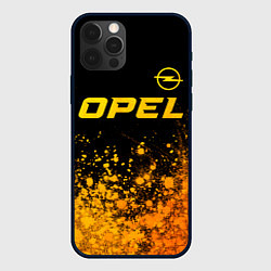 Чехол iPhone 12 Pro Max Opel - gold gradient: символ сверху