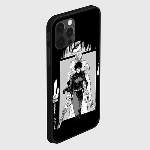 Чехол iPhone 12 Pro Max Крутая Маки - Магическая битва / 3D-Черный – фото 2