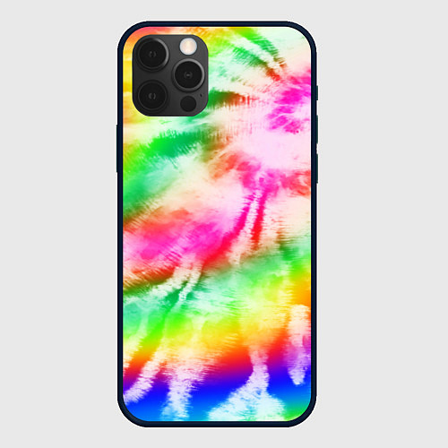 Чехол iPhone 12 Pro Max Красивый тай дай / 3D-Черный – фото 1