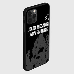 Чехол для iPhone 12 Pro Max JoJo Bizarre Adventure glitch на темном фоне: симв, цвет: 3D-черный — фото 2