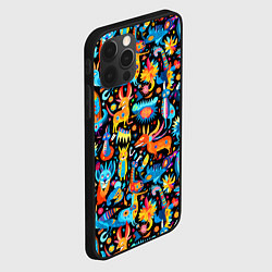 Чехол для iPhone 12 Pro Max Космические чудики, цвет: 3D-черный — фото 2