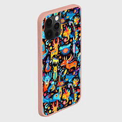 Чехол для iPhone 12 Pro Max Космические чудики, цвет: 3D-светло-розовый — фото 2
