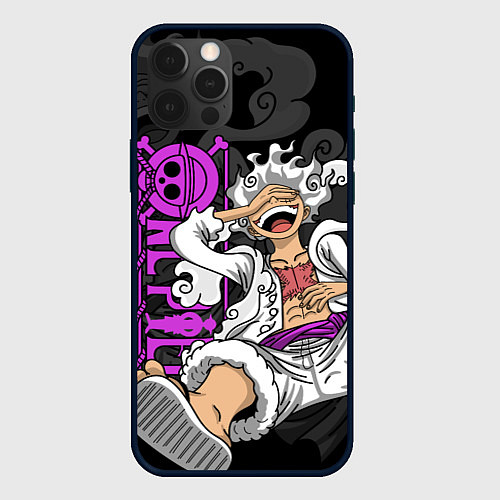 Чехол iPhone 12 Pro Max One piece - Gear 5- purple / 3D-Черный – фото 1