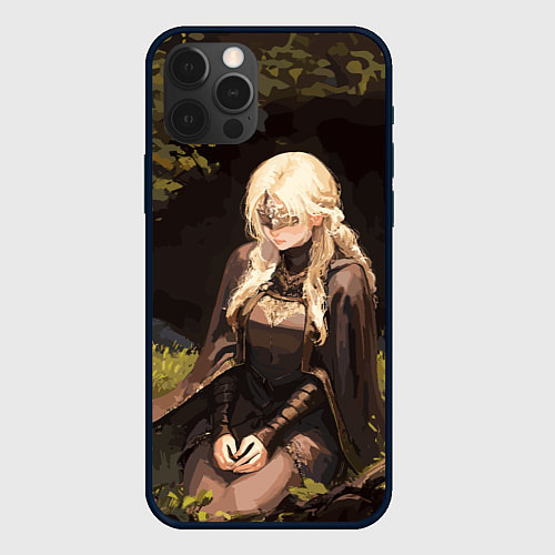 Чехол iPhone 12 Pro Max Fire keeper - Dark souls 3 / 3D-Черный – фото 1