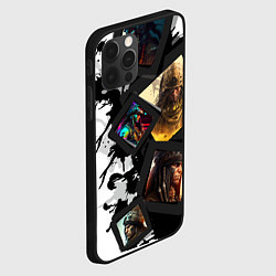 Чехол для iPhone 12 Pro Max Вождь Апачи, цвет: 3D-черный — фото 2