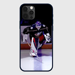 Чехол iPhone 12 Pro Max Sergey Bobrovsky - goalkeeper - Columbus blue jack