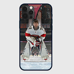 Чехол для iPhone 12 Pro Max Sergey Bobrovsky - Florida panthers - hockey, цвет: 3D-черный