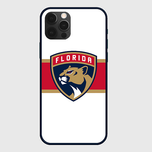 Чехол iPhone 12 Pro Max Florida panthers - uniform - hockey / 3D-Черный – фото 1