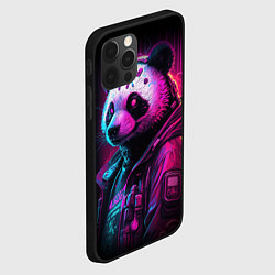 Чехол для iPhone 12 Pro Max Panda cyberpunk, цвет: 3D-черный — фото 2