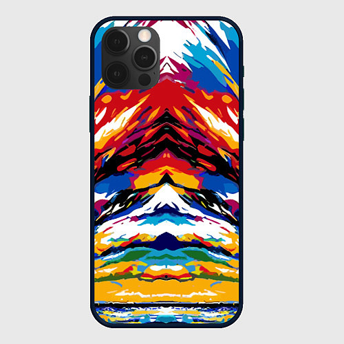 Чехол iPhone 12 Pro Max Vanguard abstraction - vogue - art / 3D-Черный – фото 1