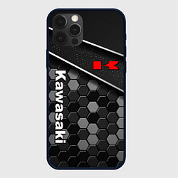 Чехол для iPhone 12 Pro Max Kawasaki - технологическая, цвет: 3D-черный