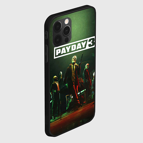 Чехол iPhone 12 Pro Max Грабители Payday 3 / 3D-Черный – фото 2