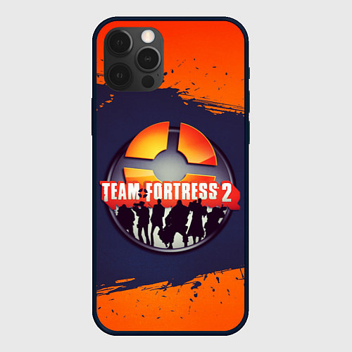 Чехол iPhone 12 Pro Max Лого Team Fortress 2 / 3D-Черный – фото 1