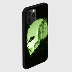 Чехол для iPhone 12 Pro Max Пещера в форме головы пришельца, цвет: 3D-черный — фото 2