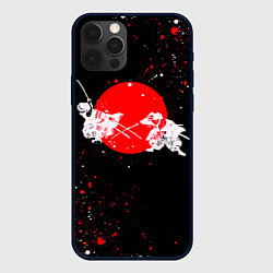 Чехол для iPhone 12 Pro Max Два белых самурая, цвет: 3D-черный